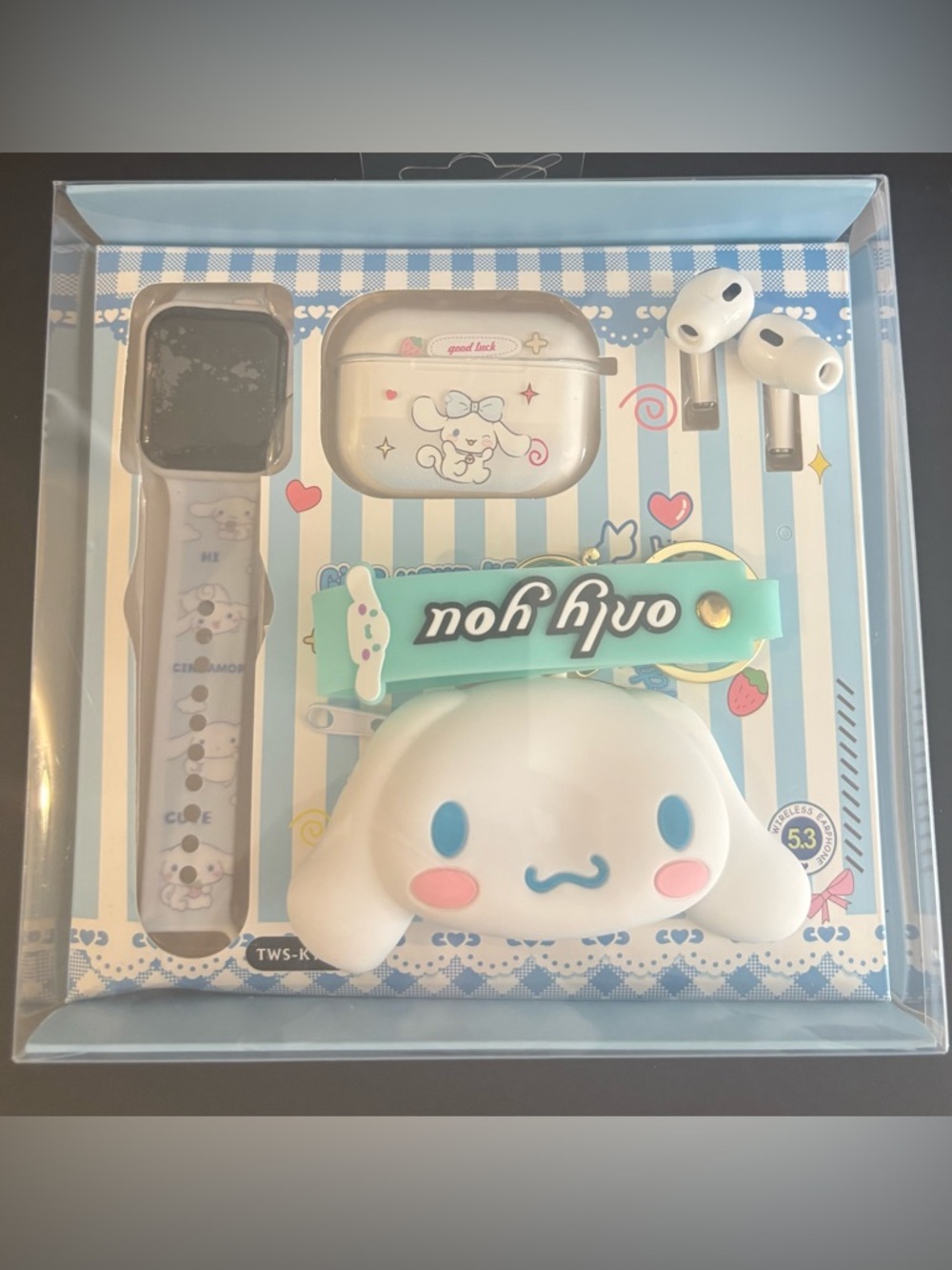 Sanrio Cinnamoroll Kids Accessory Set in White, Blue, Pink, Mint